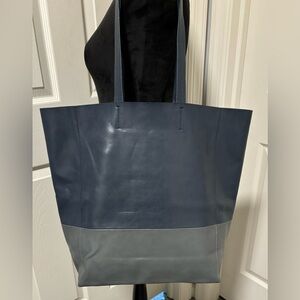 SORIAL New York Vegan Leather 2 Tone Soft Tote